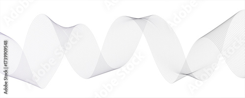 Abstract monochrome background with flowing wave lines with geometric mesh patterns. Futuristic energy sound waves technology curve flow wave. Curvs depth and motion technology.