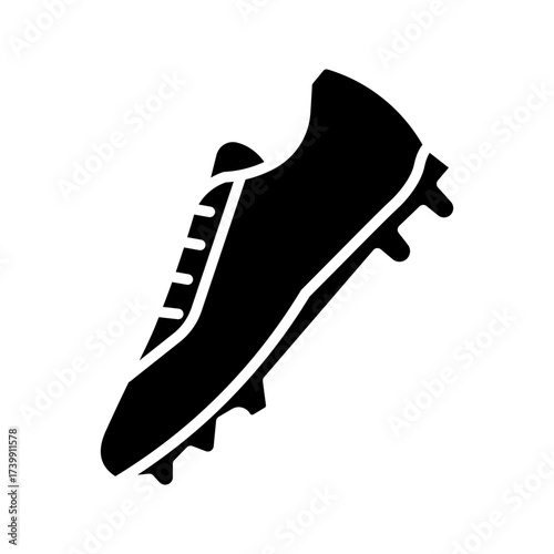futsal shoes icon white on background