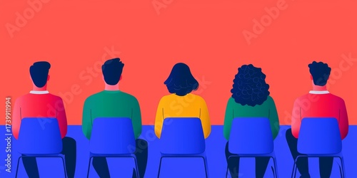 Group of diverse students participating in virtual classroom discussion using laptops for collaborative school projects