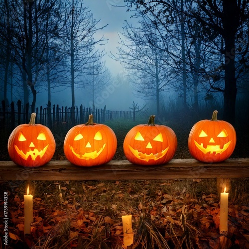 Teal Islamic Lantern with Glowing Light