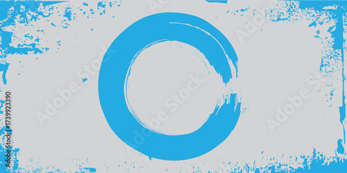 Wave Circle, grunge Design Vector illustration eps 10
