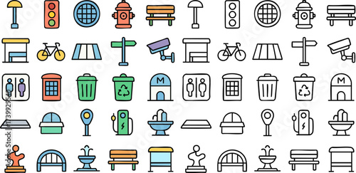 Collection of Urban and Public Space Icons 3.