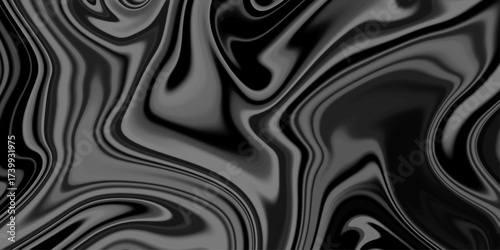 Abstract liquid wave background texture. Trendy dark liquid marble style. Ideal for web, advertisement, prints, wallpapers.