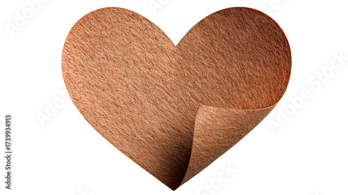 Wooden Heart Shape Design, Rustic Brown Heart Texture Art, Love Heart Cutout Decoration, paper cut brown heart, heart , paper heart 