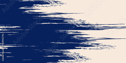 Beautiful Abstract Grunge Decorative Stucco Wall Texture with blue and cream colors.