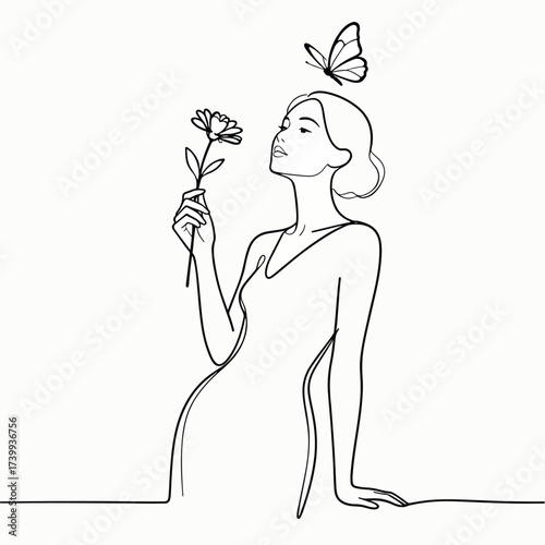 girl holding tulip flower