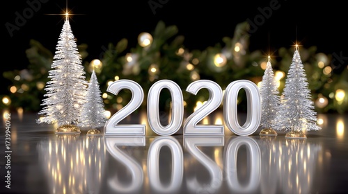 New Year's Eve: A glittering celebration with sparkling ornaments.