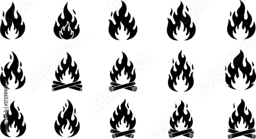 Fire flame , Fire flame silhouettes, Flame , Flame silhouettes, Fire , Fire silhouette, Fire flame vector, Fire flame clipart, Fire flame hand drawing vector bundle set