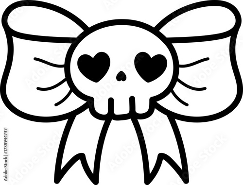 skull bow