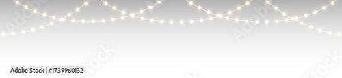 png transparent festive garland with bright illumination and sparkle

