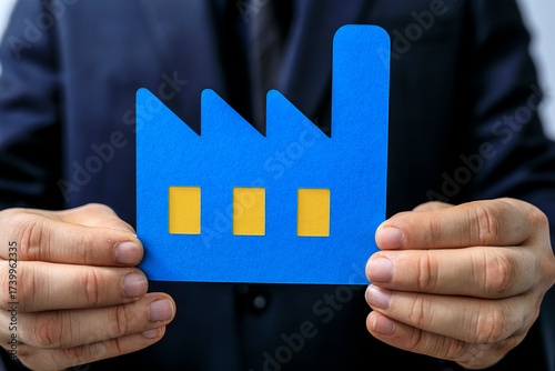 Image of a businessman hold...