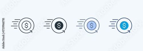 Instant Refund Multiple Style Icon Collection