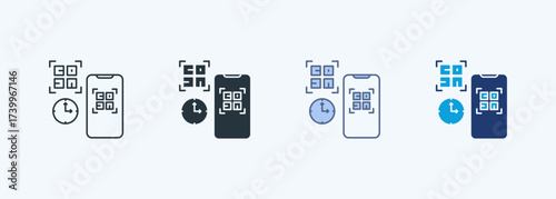 Dynamic Qr Multiple Style Icon Collection