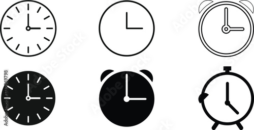 time or clock icon set. Time speed icon symbol. clock different times signs. rapid speed delivery

