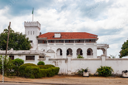 Facade of Kibweni Palace Museum on Zanzibar, Tanzania