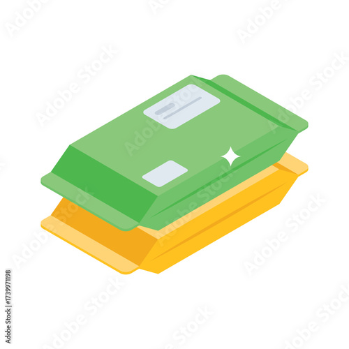 Parcel containing money or valuable documents for delivery.