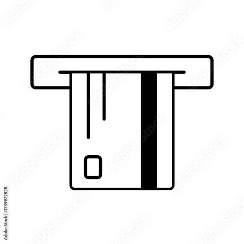 Credit card receipt on white background.