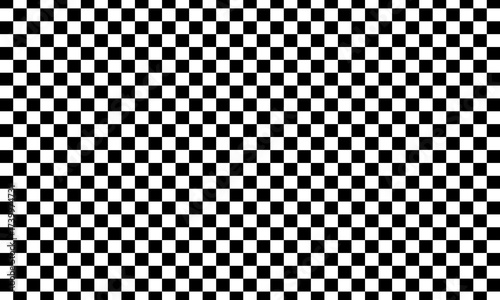 Black and white checkered pattern . Chess pattern . Black and white square background . Checkered wallpaper. checker chess abstract seamless, Chessboard background. vector Illustration