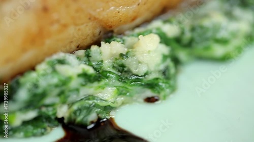 Best Salmon Steak of sweet and spicy sauce