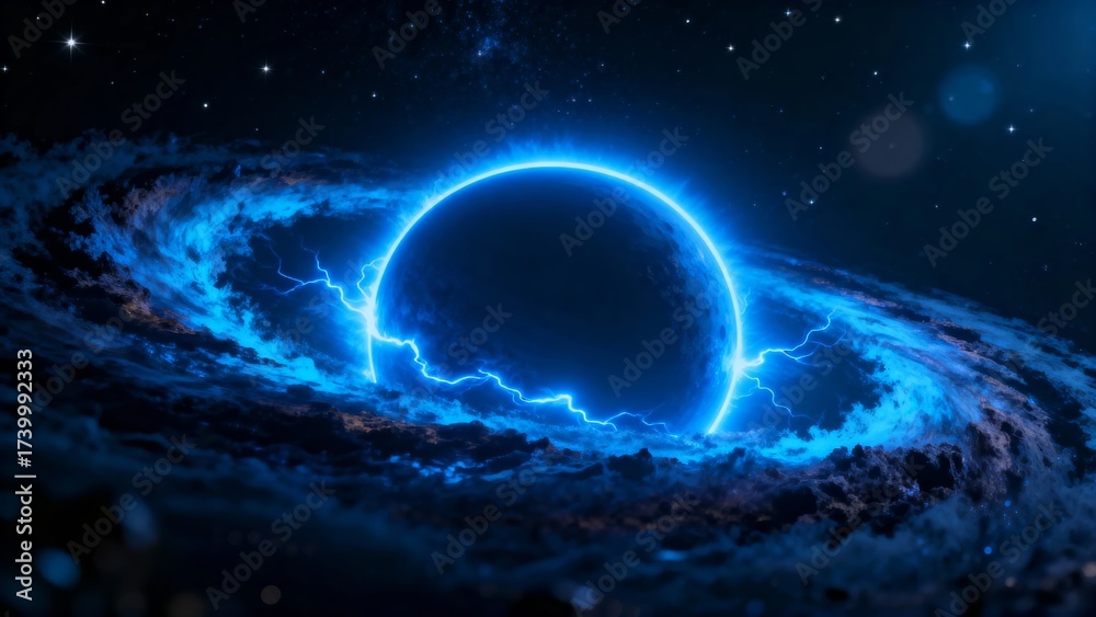 Obraz premium A cosmic scene fea