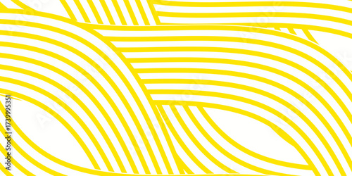 Pasta background, spaghetti abstract geometric pattern. Macaroni yellow poster. Wavy abstract pattern.vector eps10