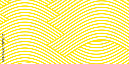 Pasta background, spaghetti abstract geometric pattern. Macaroni yellow poster. Wavy abstract pattern.vector eps10