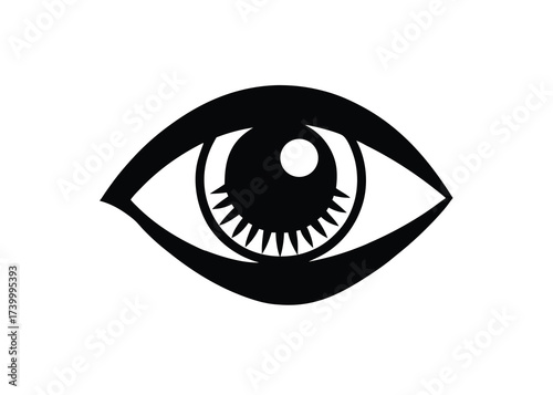 skeleton eye jaw silhouette vector icon