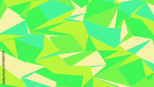 Geometric Abstract Pattern in Green Tones for Modern Background Designs