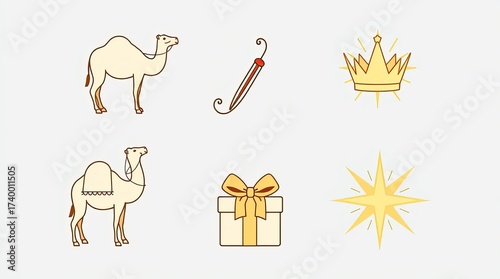 Epiphany Day – Three Kings Celebration Illustration & Design Collection