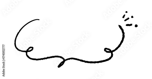 ペンの手書き吹き出し_黒