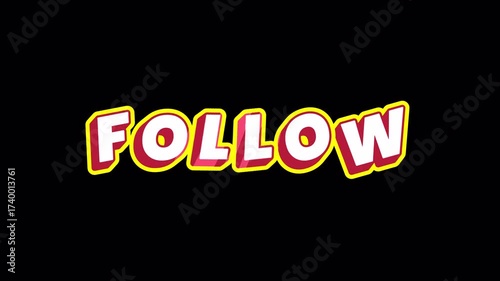 Playful Follow Animation | Social Media Reminder