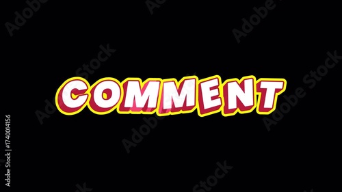 Playful Comment Animation | Social Media Reminder