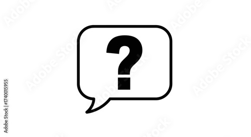 Question Mark Icon – Help Support Inquiry Symbol