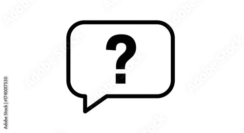 Question Mark Icon – Help Support Inquiry Symbol