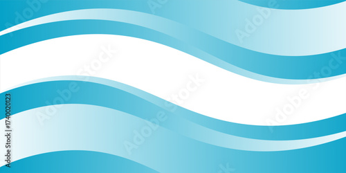 Blue and white business wave banner background. vector