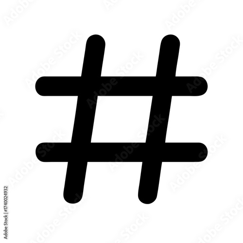Hash Icon Set – Technology, Digital, Cryptocurrency, Security, Blockchain, Data, Network