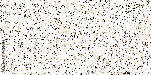 Terrazzo flooring texture polished stone and grain noise pattern old surface marble for background. brown and white paper and marble texture. quartz surface for bathroom or kitchen countertop.