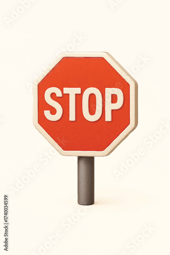 red octagonal stop sign warning symbol