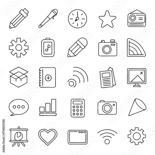 Collection business icons vector design