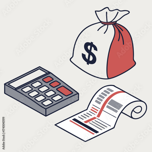 Financial concepts illustration