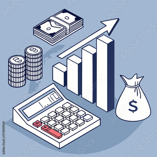 Financial growth illustration