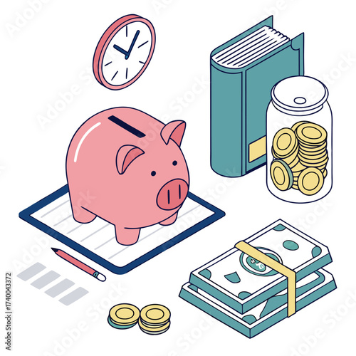 Financial planning illustration