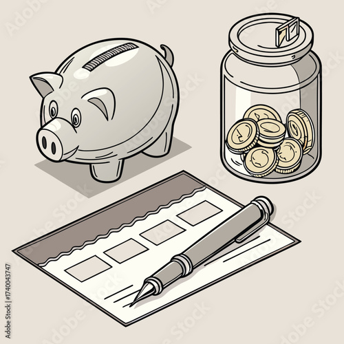 Financial planning tools illustration