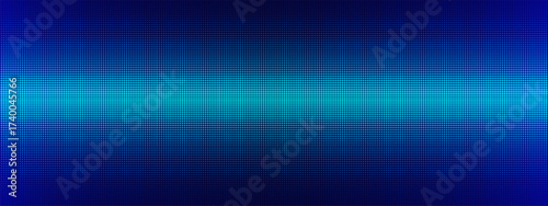 SMD blue LED wall panel with RGB screen effect and LCD pixel texture. Digital grid pattern or turquoise neon glow for concert backdrop. Abstract dance projections for performance visuals.
