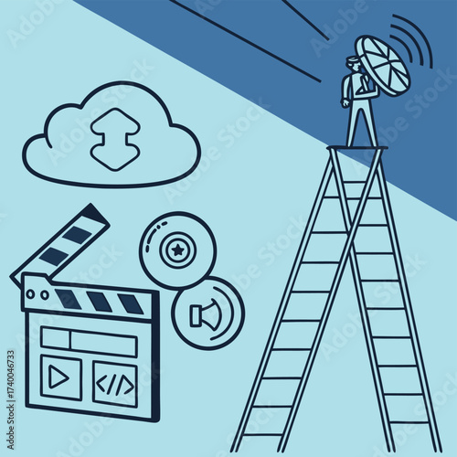 Digital media production graphic