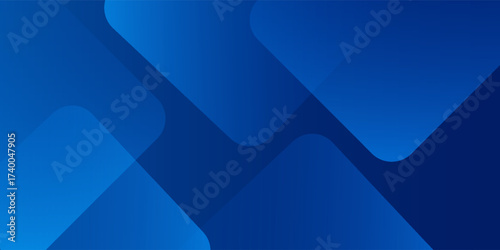 Abstract blue background with glowing geometric lines. Modern blue gradient square shape design. Futuristic technology concept. Suit for brochure, corporate, website, poster, banner, cover modern