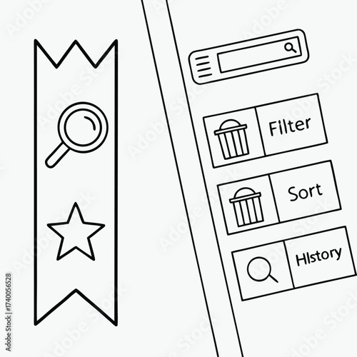 Isometric display stands for graphic design