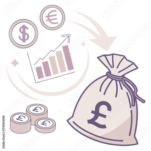 Money growth illustration