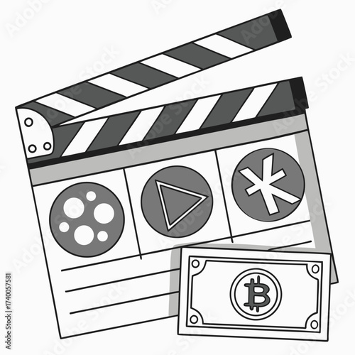 Movie industry financial graphic