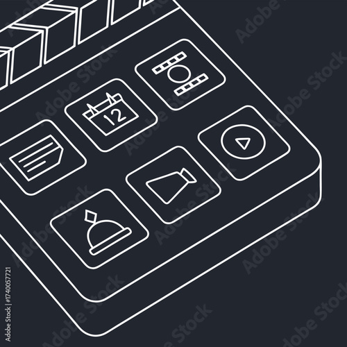 Movie production clipboard interface